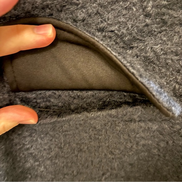 Zara Black Sleeveless long textured vest NWOT woman’s size large - Picture 6 of 16